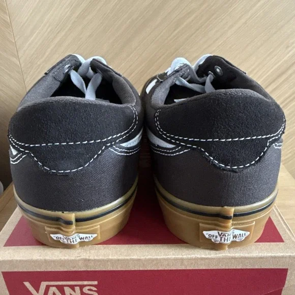 Vans Brooklyn LS Skateboard Shoe Canvas Gum Turkish Coffee Size 10 Brand New - Picture 3 of 7